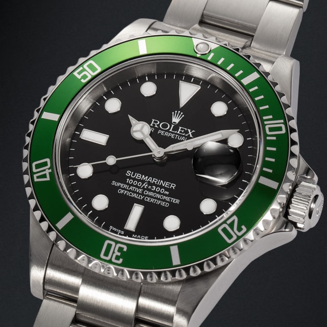 Rolex Submariner 16610 LV Flat Four Image 2